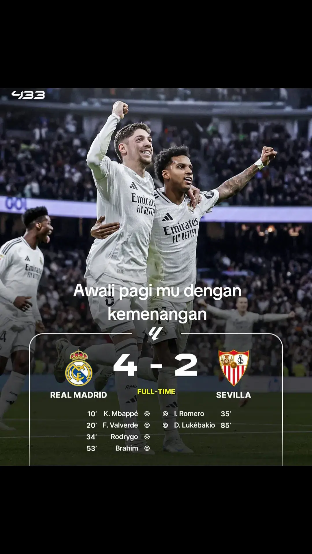 biasakan apa yap tunggu sampai menang#realmadrid 