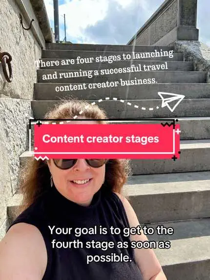 There are four stages of a travel content business. If you know where you are in the journey, you can trust that you are on the right track! 1. Creating sample UGC content  2. Pitching brands and getting products and services in trade 3. Pitching brands and getting paid 4. Getting inbound pitches  Keep going! And be sure to like and follow for more! #travelcontentcreator #stagesofsuccess #solofemaletraveler #coffeecupexec #digitalmarketing 