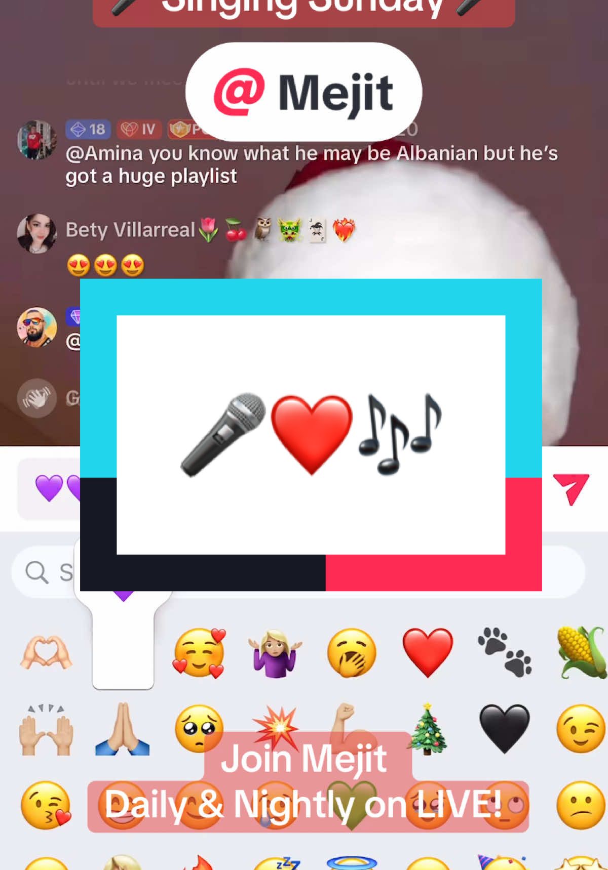 Poom Nation is certainly crazy about this Albanian!🥰#tiktokusa #tiktokviral #fyppp #fypviral #foryoupage❤️ #livestream #livepro #singing #sundayvibes #december #2024 #brettyoung #country #vocals #balkan #albanian #newjersey #keeptiktok #joinus #poom @Mejit @mejitsworld2.0 @💜Dawn💜Ⓜ️🦈 @Demon Spawn 😈 @MsStevenson @Kbdm2 