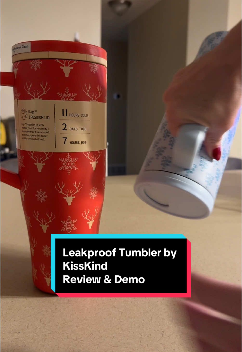 A tumbler that is legitimately leak proof. This tumbler has a silicone straw that folds inside of itself to provide a leak proof water seal. Not only are they great quality, but they have amazing prints! @BHGOODS.US #kisskind #kisskindcup #kisskindtumbler #tumbler #leakproof #leakprooftumbler #leakproofcup #arctictumbler #holidaytumbler #watercup #thermos #tumblers #leakprooftumbler #waterbottle #stainlesssteel #40oztumbler #40oztumblerwithhandle #40ozcup  #TikTokShopHolidayHaul #TikTokShopMustHaves #SavingsSquad  #HolidayGiftGuide #HolidayGiftIdeas #TikTokShop #TikTokShopping #TikTokShopFinds #TikTokShopReviews #TikTokShopSale#TTSLevelUp #TikTokShopNewArrivals #tiktokshopblackfriday #tiktokshopcybermonday #spotlightfinds #blackfridayearlydeals #blackfridaydeals #blackfriday #ttsdelightnow #giftguide #ttstakeover #brandselect #TikTokShopCreatorPicks #mademyyear #TikTokHolidayHaul  #tiktokshoppicks #toptierdecember #winterfinds #beautyfinds #TikTokShopLastChance #TikTokShopNewYearNewAura  #TikTokShopLastChance