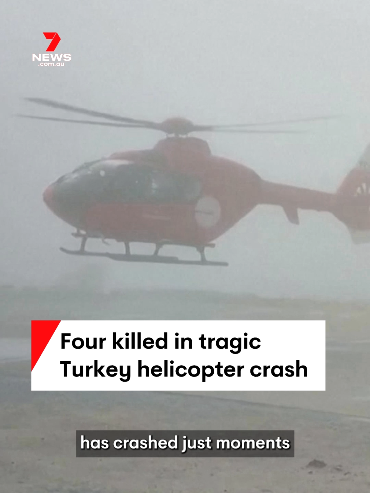 Four people have been killed including two pilots and a doctor after their medical helicopter hit a building and crashed to the ground. The chopper was en route to pick up a patient when the incident occurred. #helicopter #crash #helicoptercrash #accident #hospital #medical #Turkey #7NEWS