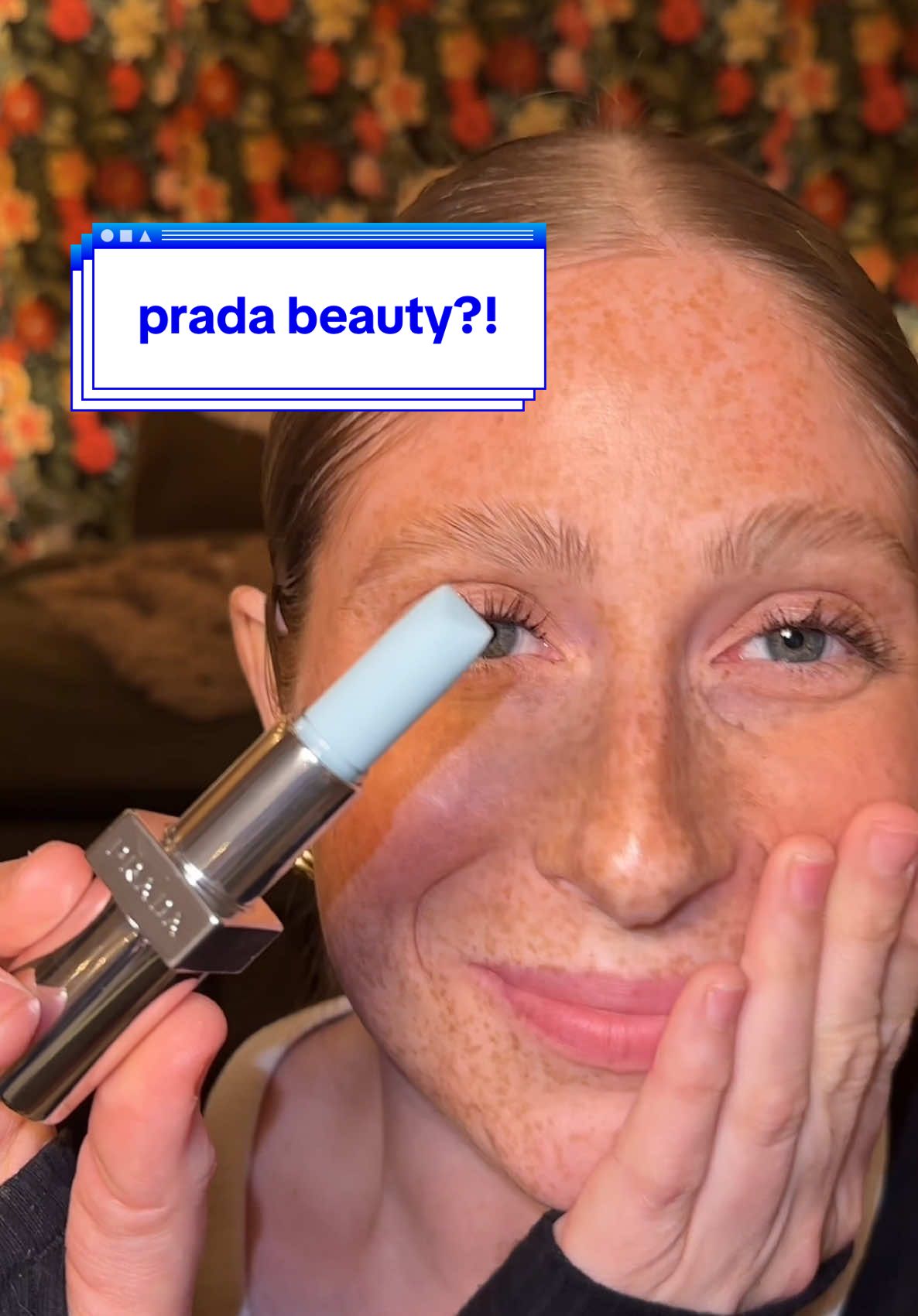 @pradabeauty @sephora #PradaBeauty #PradaBalm #PradaMonochrome #GiftedByPradaBeauty #lipstick #freckles #makeup 