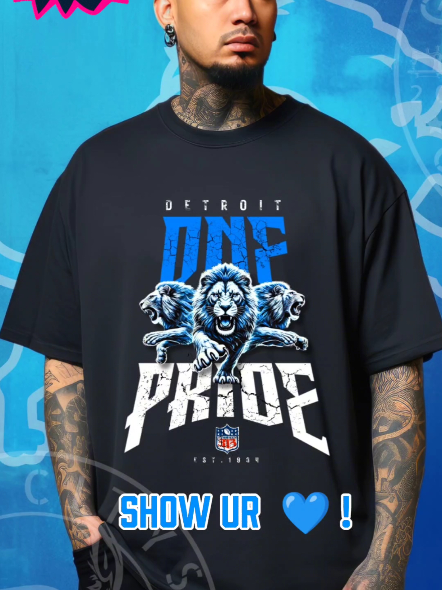 History is made by the #lions today 13-2 . Lets 🥳 with the #onepride #tshirt . Link in Bio or below https://gritcitysco.etsy.com #fyp #gritcitys #etsy #detroitlions #lionsfootball #lionsnation #jahmyrgibbs #goff #jaredgoff #amonrastbrown14 #lionsvsbears #bearsvslions #calebwilliams #streetwear #lionsfans #chicagobears #nfltiktok #nfltok #etsyshop #etsyseller