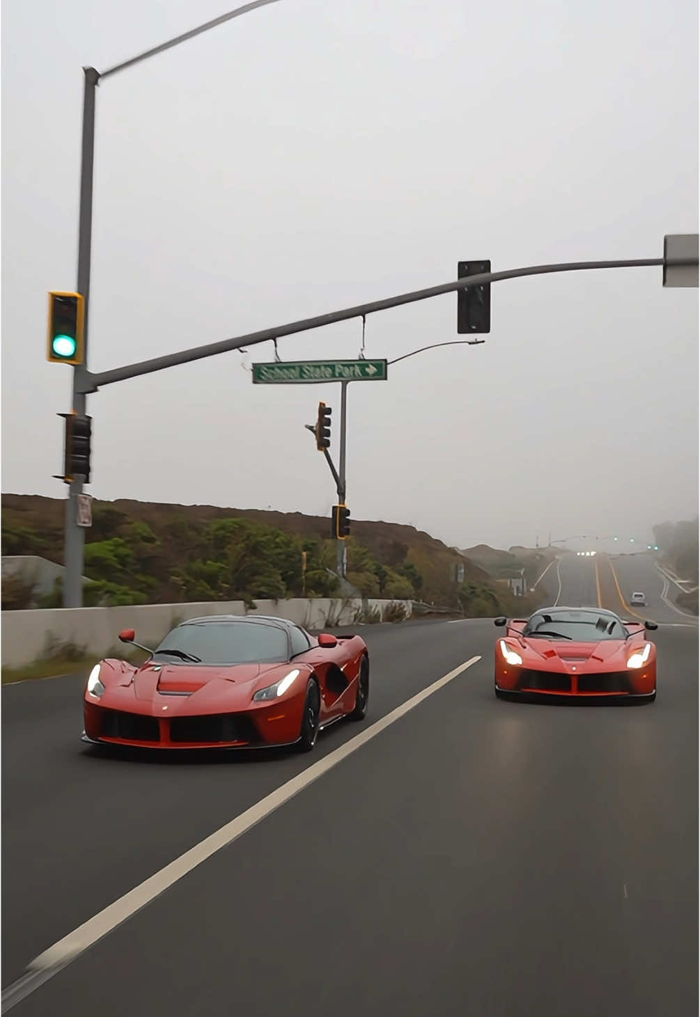 Foggy morning with the Lafs #ferrari #hypercar #supercars #supercar #hybrid #v12 #cars #car #carsoftiktok #cartiktok #cartok #foryoupage #fyp #fypシ 