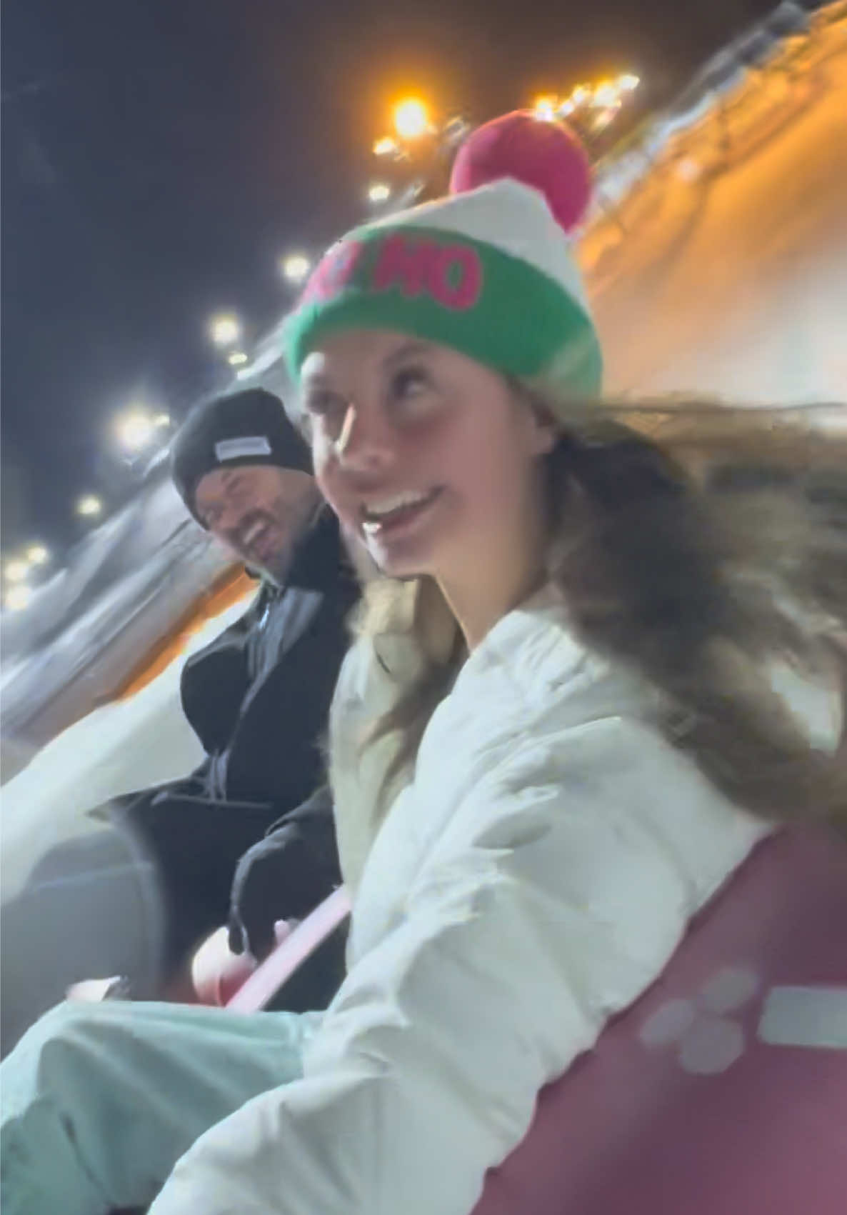 Filmed with no music… just me in the snow, reciting this nonsensical bridge from memory!🤍#merrychristmas #tubing #snow @Sabrina Carpenter @Team Sabrina 