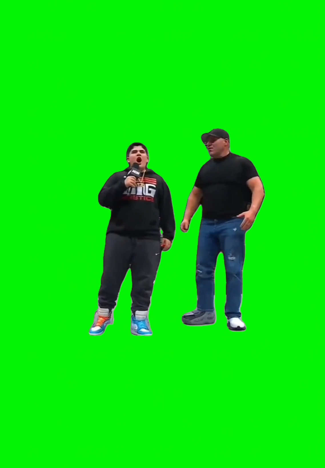 Big Justice Calls Out Jericho | Green Screen #costcoguys #bigaj #jericho #wrestling #WWE #meme #memes #fyp 