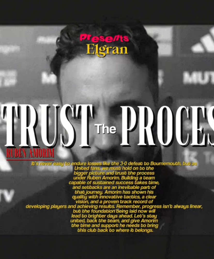 Trust the process.#fyp #rubenamorim 