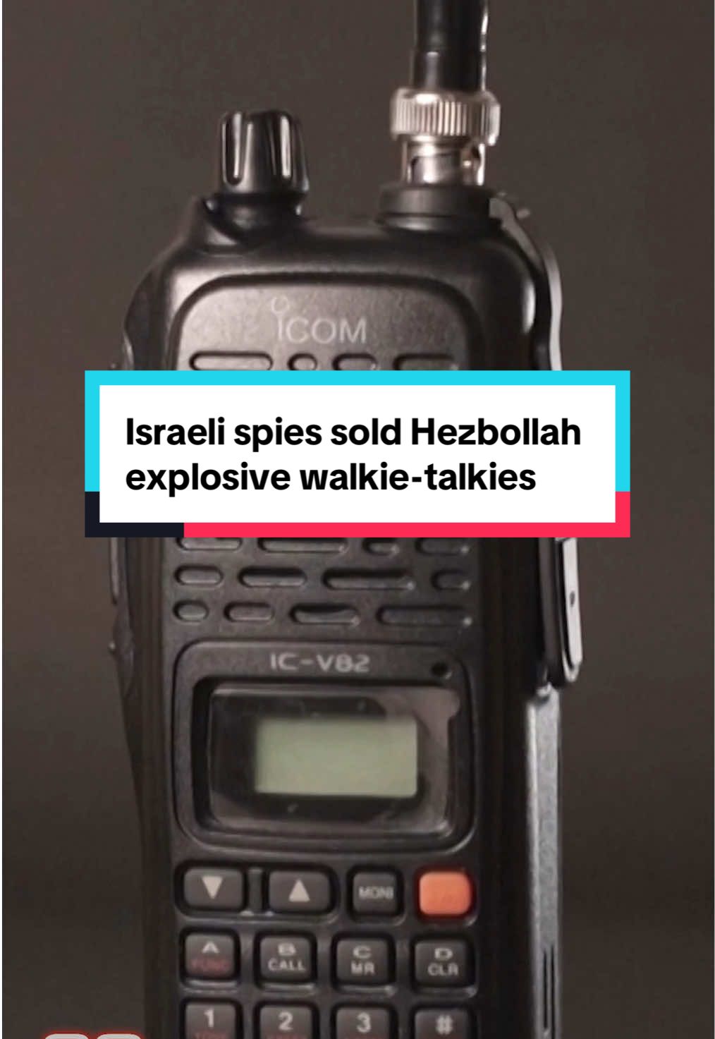 Israeli spies sold Hezbollah explosive walkie-talkies #israel #mossad #walkietalkie 