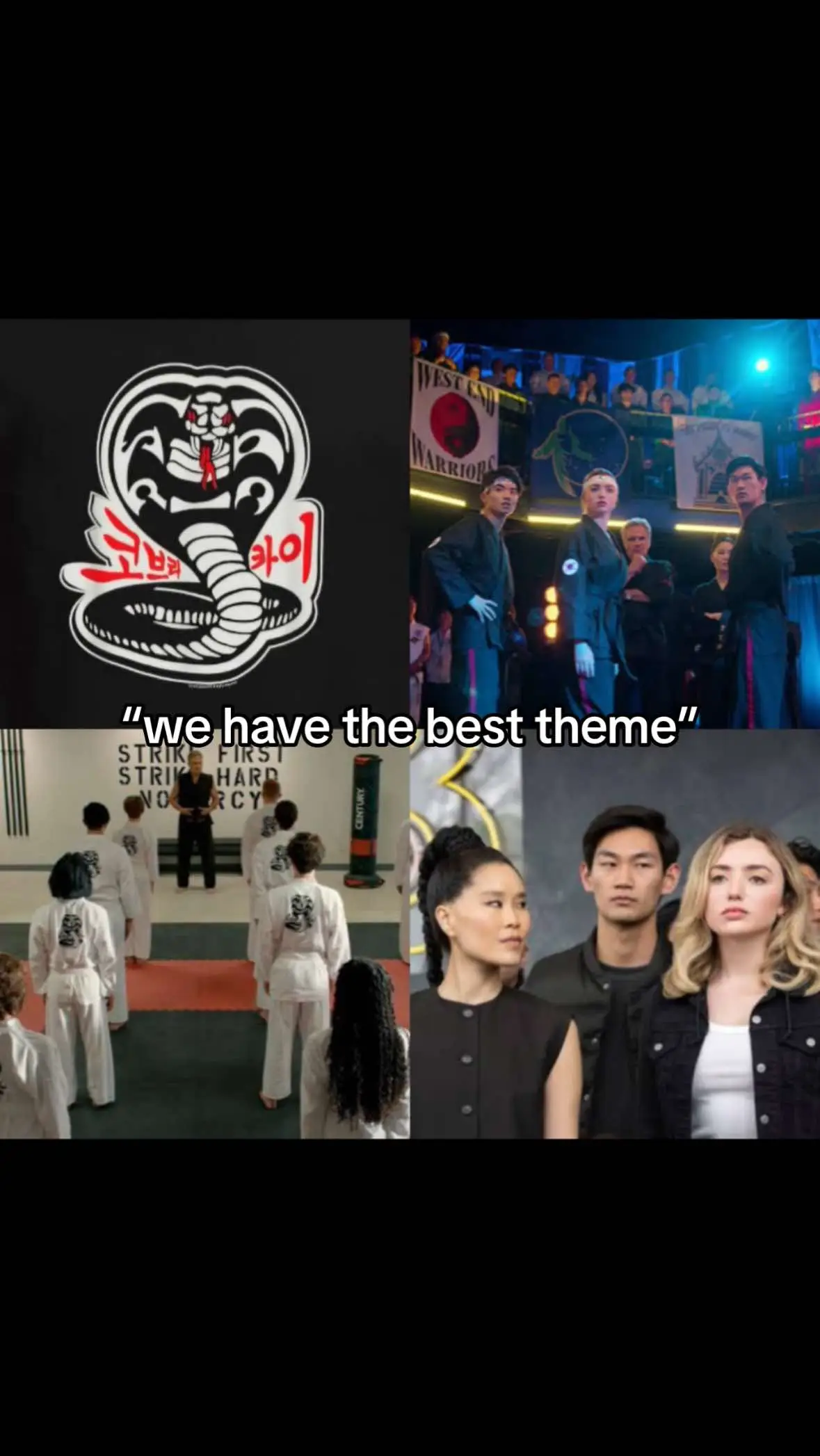 iron dragons and cobra kais sekai taikai walk in are also tufff, and Miyagi Dos victory songs  #cobrakai  #valid #netflix #theme 