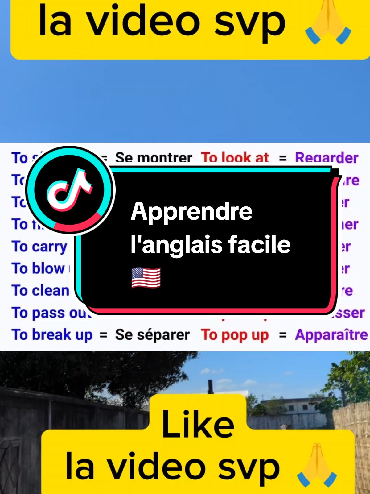 Améliorer votre anglais Rapide 🇺🇸 #languagelearning #vocabulary #tik_tok #anglaisfacile #english #apprendre #LearnOnTikTok #education #anglaisvsfrancais #language