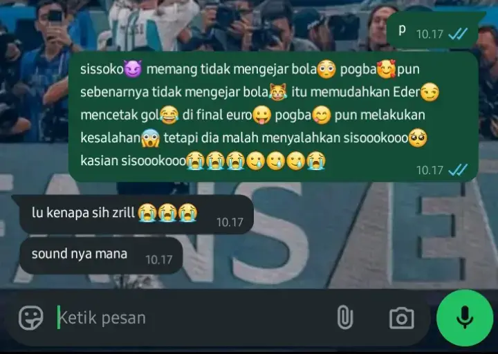 sissoko😈 memang tidak mengejar bola😳 pogba🥰pun sebenarnya tidak mengejar bola😹 itu memudahkan Eder😏 mencetak gol😂 di final euro😛 pogba😋 pun melakukan kesalahan😱 tetapi dia malah menyalahkan sisoookooo🥺 kasian sisoookooo😭😭😭🥲🥲🥲😭 #kasihann😢😢😢#sisoooookooooo#😈😈😈#fypシ゚viral 