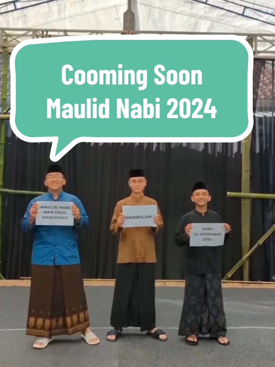 Gini kah trendnya 😂 Cooming soon😇 Jan lupa hadirilah Maulid Nabi dan Haul Ulama & Masyayikh di pondok pesantren Modern Darunnajat pada tanggal 25 Desember 2024  #fypシ゚viral #maulidnabi #maulidnabimuhamammadsaw #serambidarunnajat #nabawitv #maulidnabi2024 #trend #fyppppppppppppppppppppppp #pondokpesantren #ppmdarunnajat @Santri Kontemporer @Wildan Khoeri 209 @mahda2866 