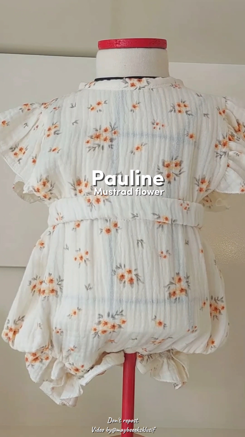 Romper pauline warna mustrad flower cantik cerah bikin si kecil tampil ceria🥰😍💖#fypage #fyp #fypシ゚viral #fyppppppppppppppppppppppp #romperpaulinemaybee #wibgajian #bajubabyyamaybee 