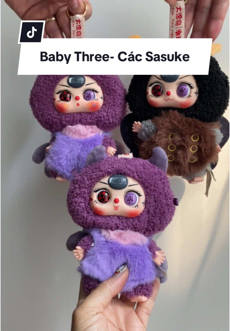 Các baby three kỳ này hoá trang thành Sasuke đi chơi Noel #blindbox #babythree12congiap #babythree #mebimsua 