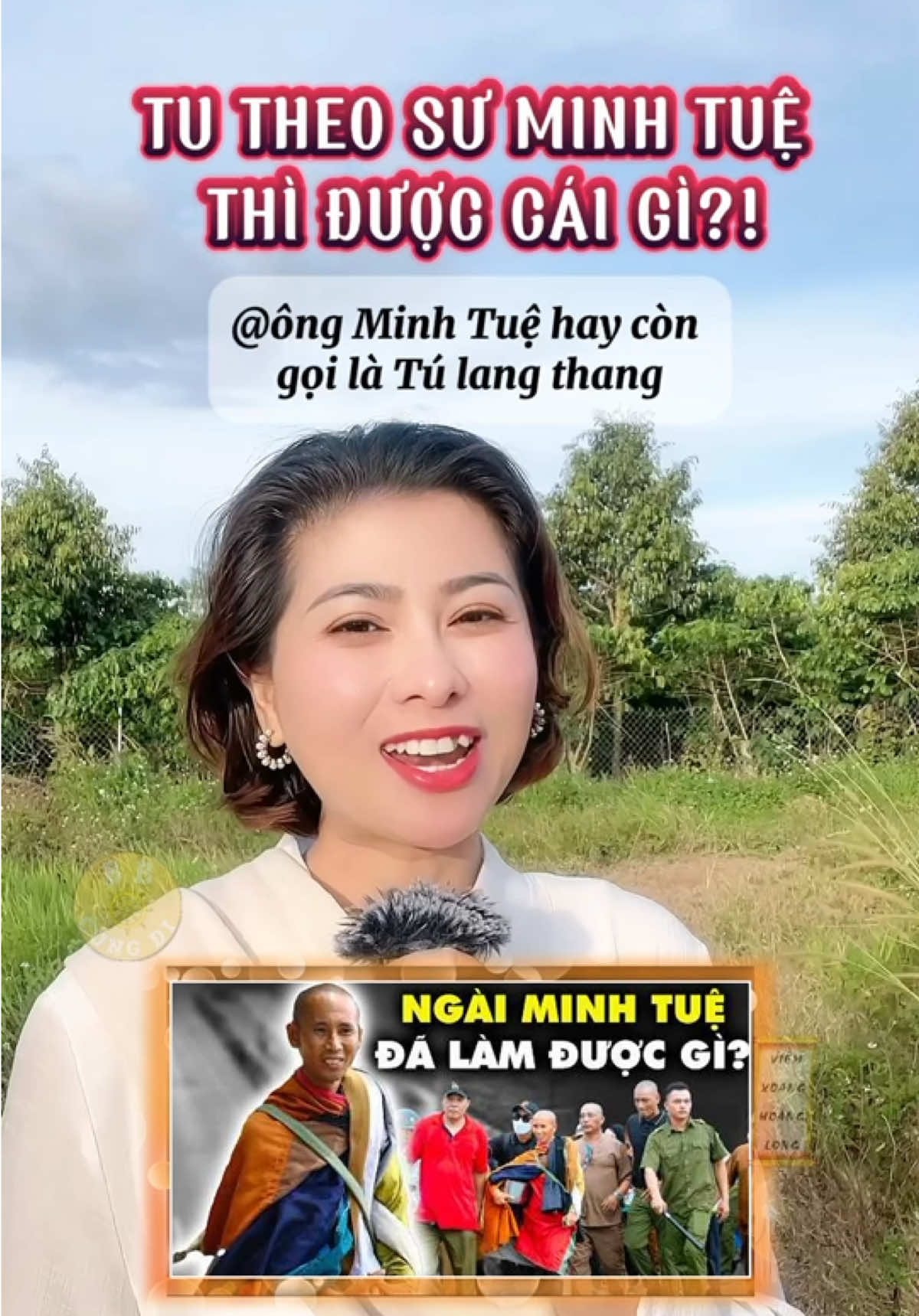 Có 1 bạn cmt thế này: @ông Minh Tuệ hay còn gọi là Tú lang thang đi khắp nơi như thế thì làm được gì cho đời? Những người đi theo ông vậy họ được gì mà u mê như thế?  Mình xin trả lời bạn rằng theo sư Minh Tuệ chẳng được gì cả chỉ toàn mất thôi bạn, mà mất mấy cái xấu, mấy cái dẫn đến đau khổ, mất cái sự sân si như bạn bây giờ đó. Nếu bạn không tin bạn thử tu theo sư Minh Tuệ thì sẽ biết nhé!   Nam Mô Bổn Sư Thích Ca Mâu Ni Phật 🙏🙏🙏 #Suminhtue #thichminhtue #phatphap #phatphapnhiemmau #dongyhoanglong #xoanghoanglong 