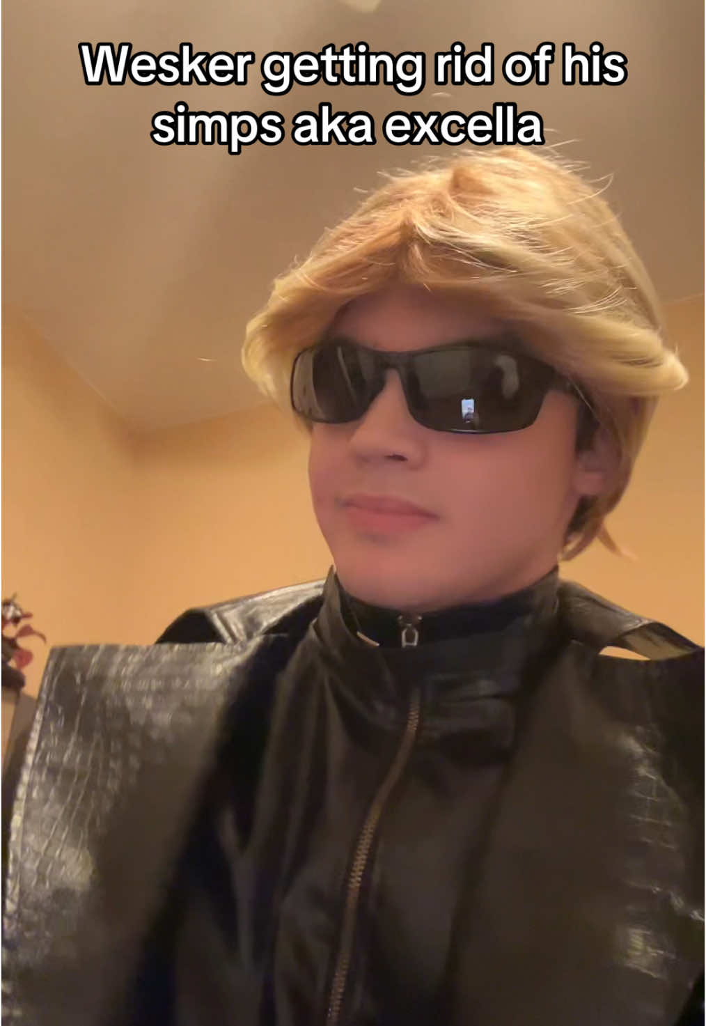 Back away excella #cosplay #cosplayer #cosplaytiktok #cosplayfyp #residentevil #wesker #residenteviltiktok #weskerresidentevil #residentevilfyp #fy #fypシ #fyp #foryou #meme #memes #memestiktok #funnyvideos #funny #albertwesker #weskercosplay #cosplayersoftiktok #funnyfyp #memesforyou #residentevilmeme #excella #duet #cosplayers