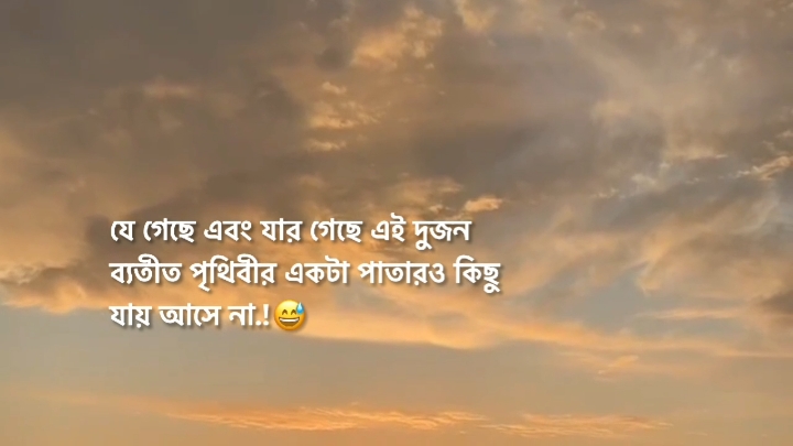 যে গেছে এবং যার গেছে এই দুজন ব্যতীত পৃথিবীর একটা পাতারও কিছু যায় আসে না.!😅 #fyp #tanding #nishan_7h @TikTok 