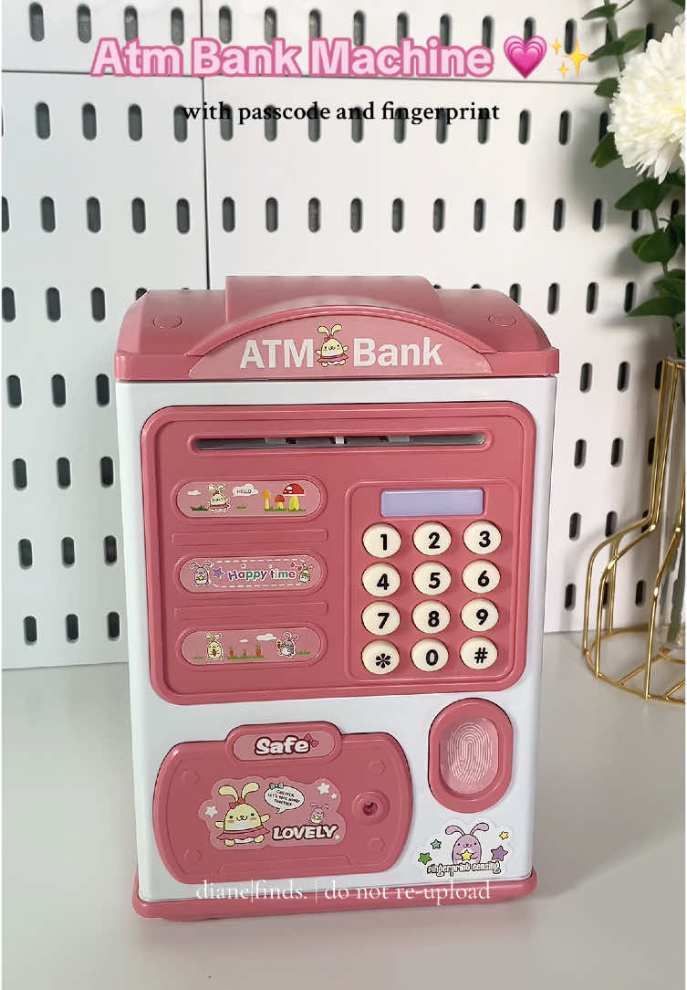 Ang ganda siguradong gaganahan talaga sila mag ipon dito kaya bili na din kayo mga mommy! 💗🤗 #atmmachine #atmcoinbank #savemoney #forkids #giftideas #fyp 