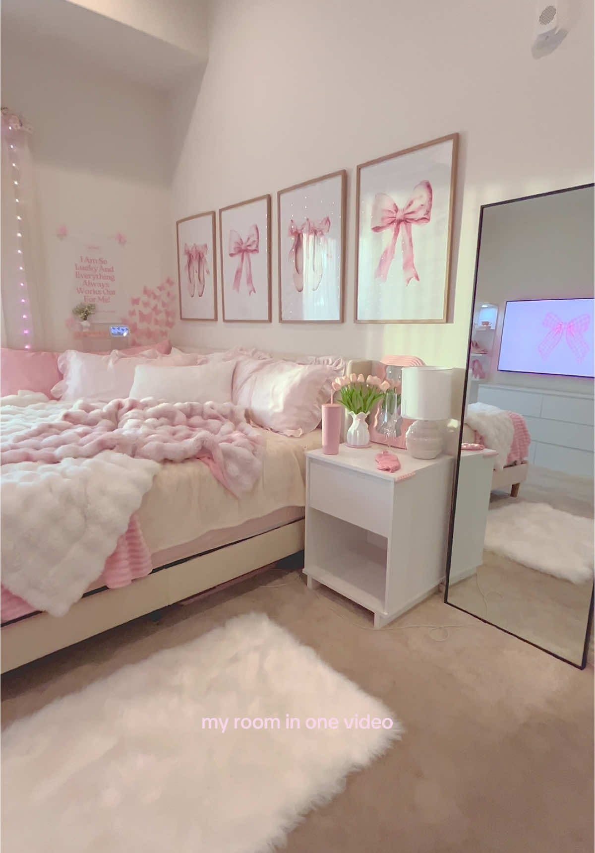 my safe place #fypシ #RoomTour #apartment #homedecor  #amazonfinds #pink 