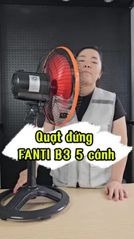 Quạt đứng FANTI B3 5 cánh cho phòng nhỏ #coemthovuon #chiasekinhnghiem #giadungtienich 
