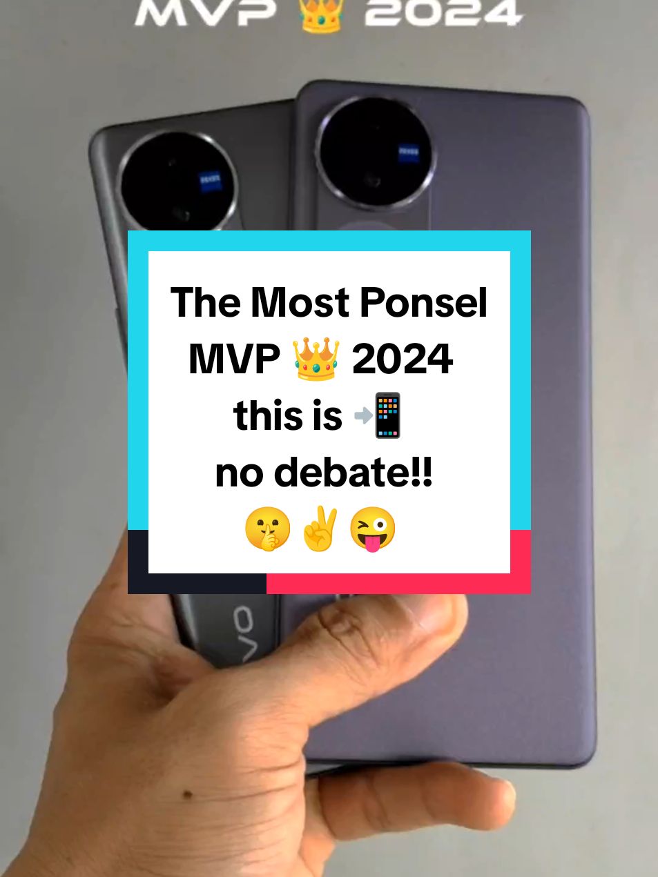 The MVP 👑 2024 Ponsel King Camera 📷🏆 and Allrounder Ponsel 🤫✌😜 vivo V40 5G #vivov40 #fuji #fyp 