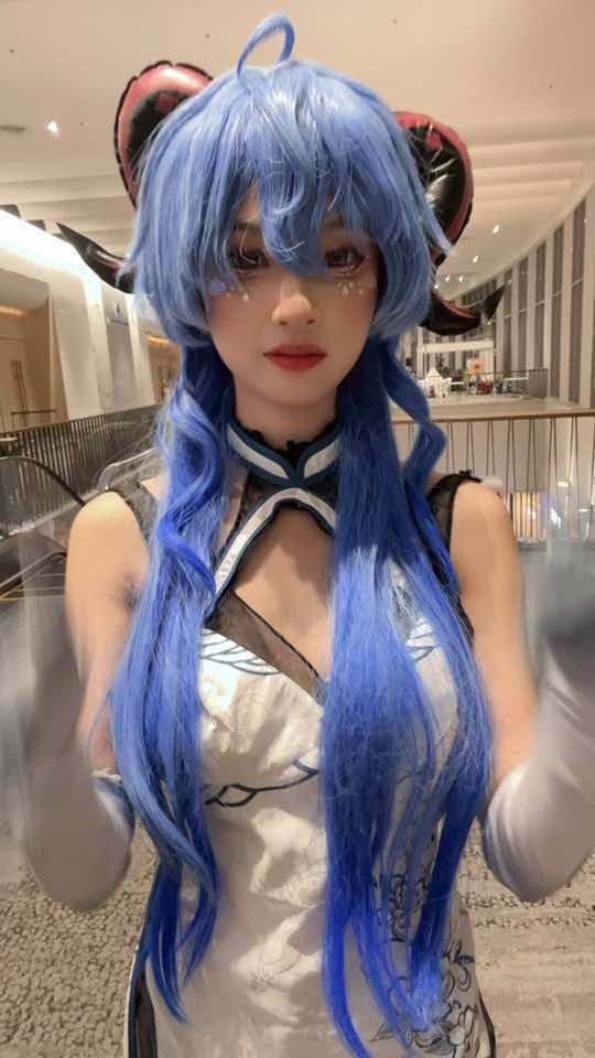 น้องแพะทราบข่าว #cosplay #ganyu #GenshinImpact 