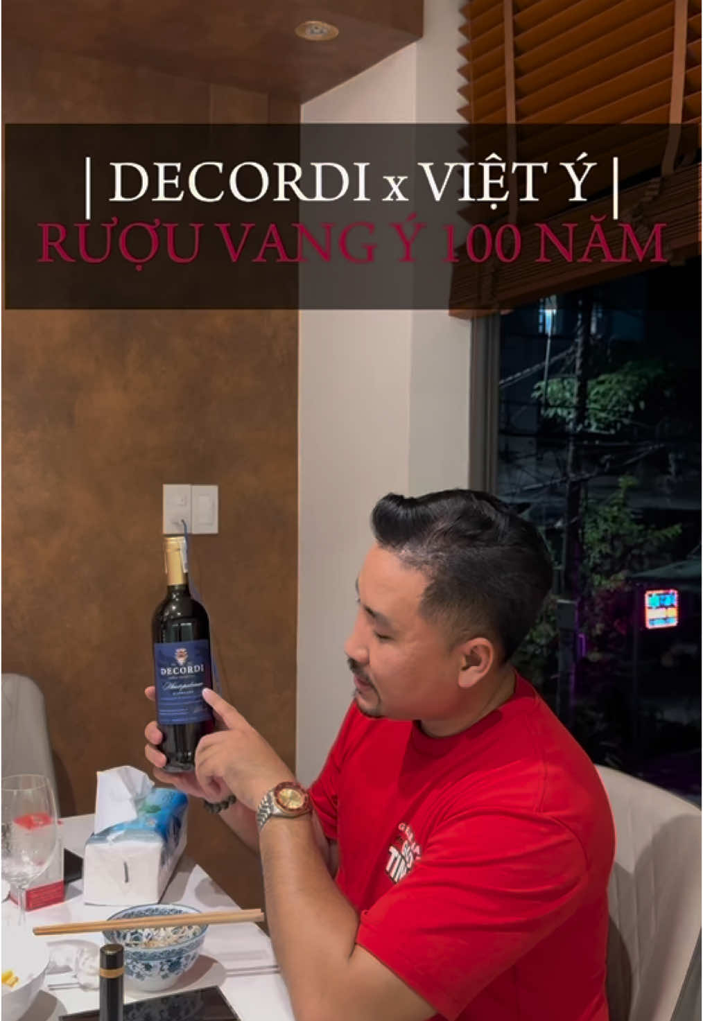 | DECORDI x VIỆT Ý | RƯỢU VANG Ý 100 NĂM #ruouvang #decordi #rượuvanghữucơ #vietyofficial #fyp #viral 