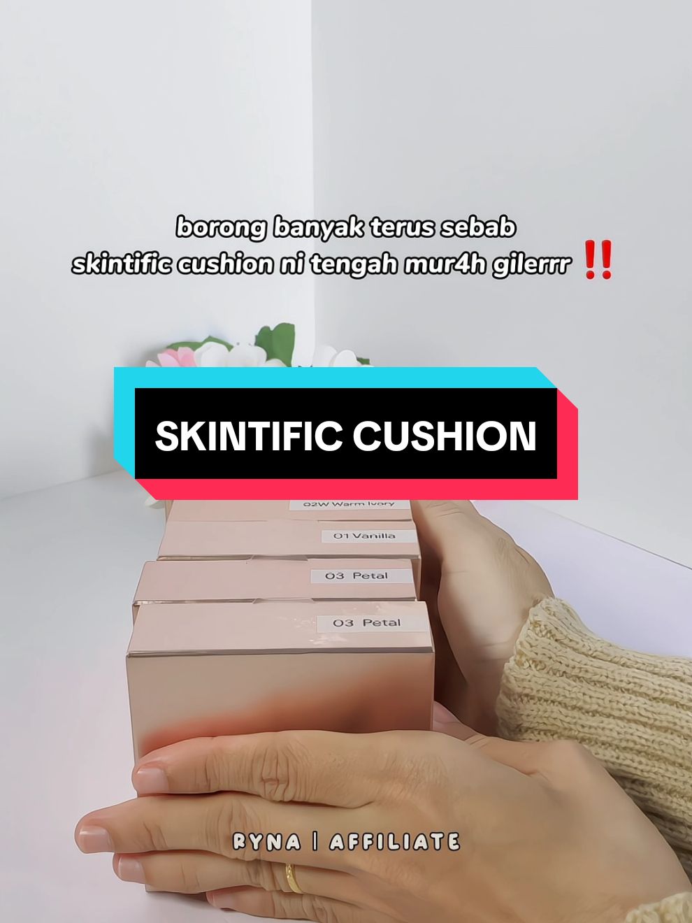 kalo kulit korang jenis kering mesti korang akan suka dgn cushion gold ni 😘 #skintific #skintificmy #skintificpromo #skintizen #skincare #skintificcushion #skintificallperfectcushion 