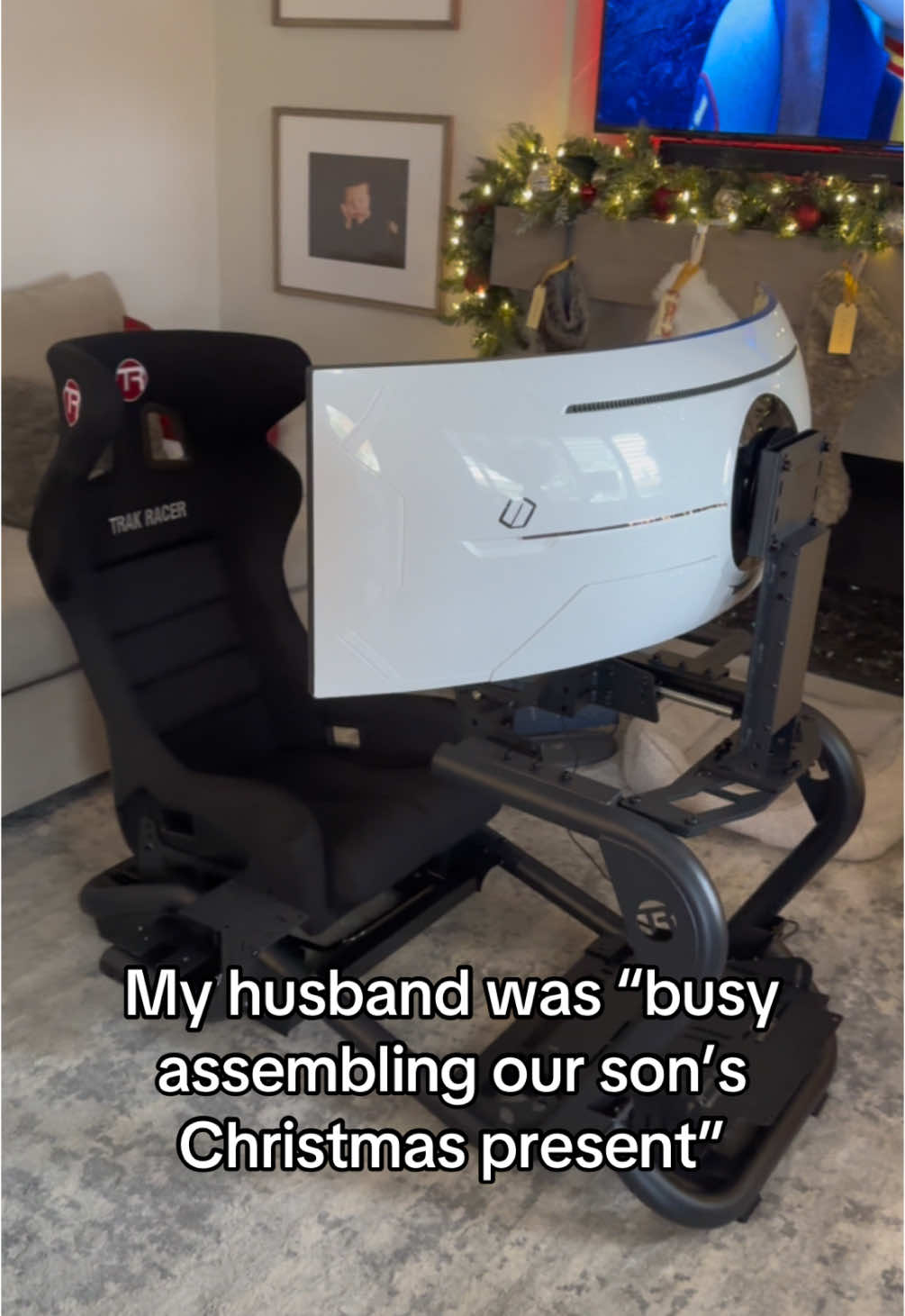 Can’t belive its been a year since this video went crazy!Did anyone ever find Josephine? 😂#husbands #simulator #trakracer #gaming #gamer #tiktok #christmas #christmasgift #father #son #kids #baby #presents #gift