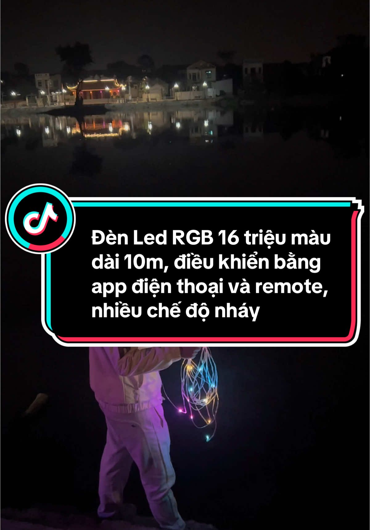 Đèn Led RGB 16 triệu màu dài 10m điều khiển bằng app điện thoại và remote, nhiều chế độ nháy #denledrgb #denledthongminh #giadungtienich #giadungtienloi #giadungthongminh #xuhuong