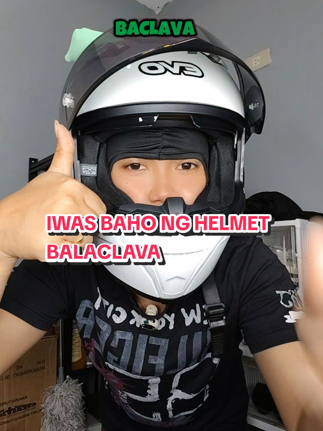 IWAS BAHO NG HELMET BALACLAVA  #balaclava 