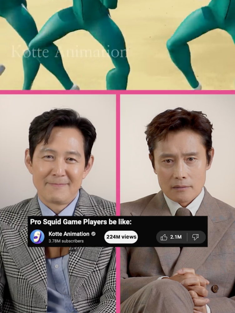 watch Lee Jung-jae and Lee Byung-hun react to the best (and weirdest) #SquidGame fan content before Season 2 premieres on Thursday!