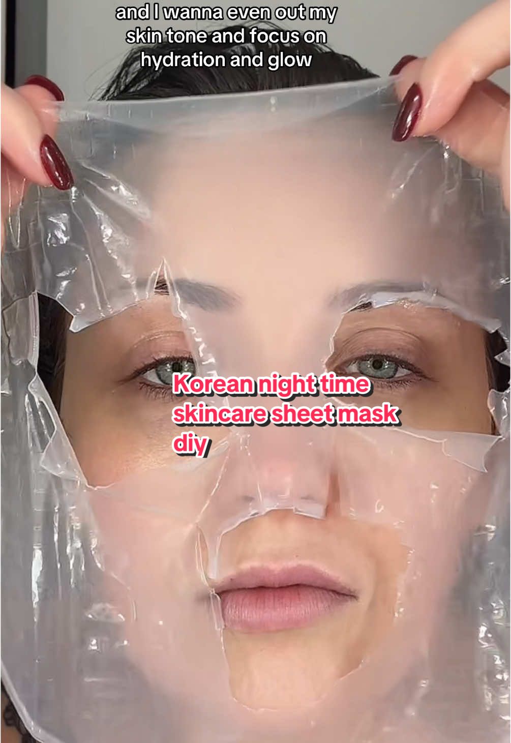 How to make a Korean Nightime skincare sheet mask DIY usinf @Anua Store US #koreansheetmask #kbeauty #kbeautyskincare #koreannighttimeskincareroutine #creatorsearchinsights #anua #anuanewarrivals #newbeauty #tiktokshopnewarrivals #selfcatefinds 