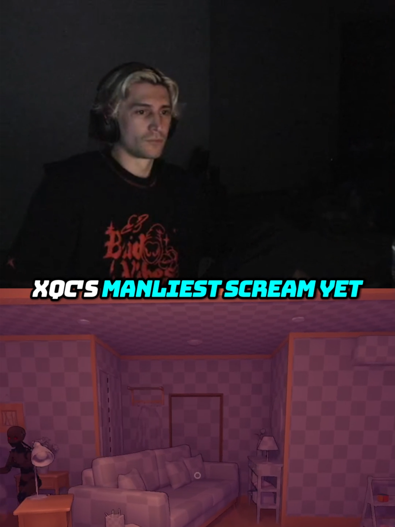 BRO SCREAMED IN LOWERCASE #xqc #gaming #manliestscream