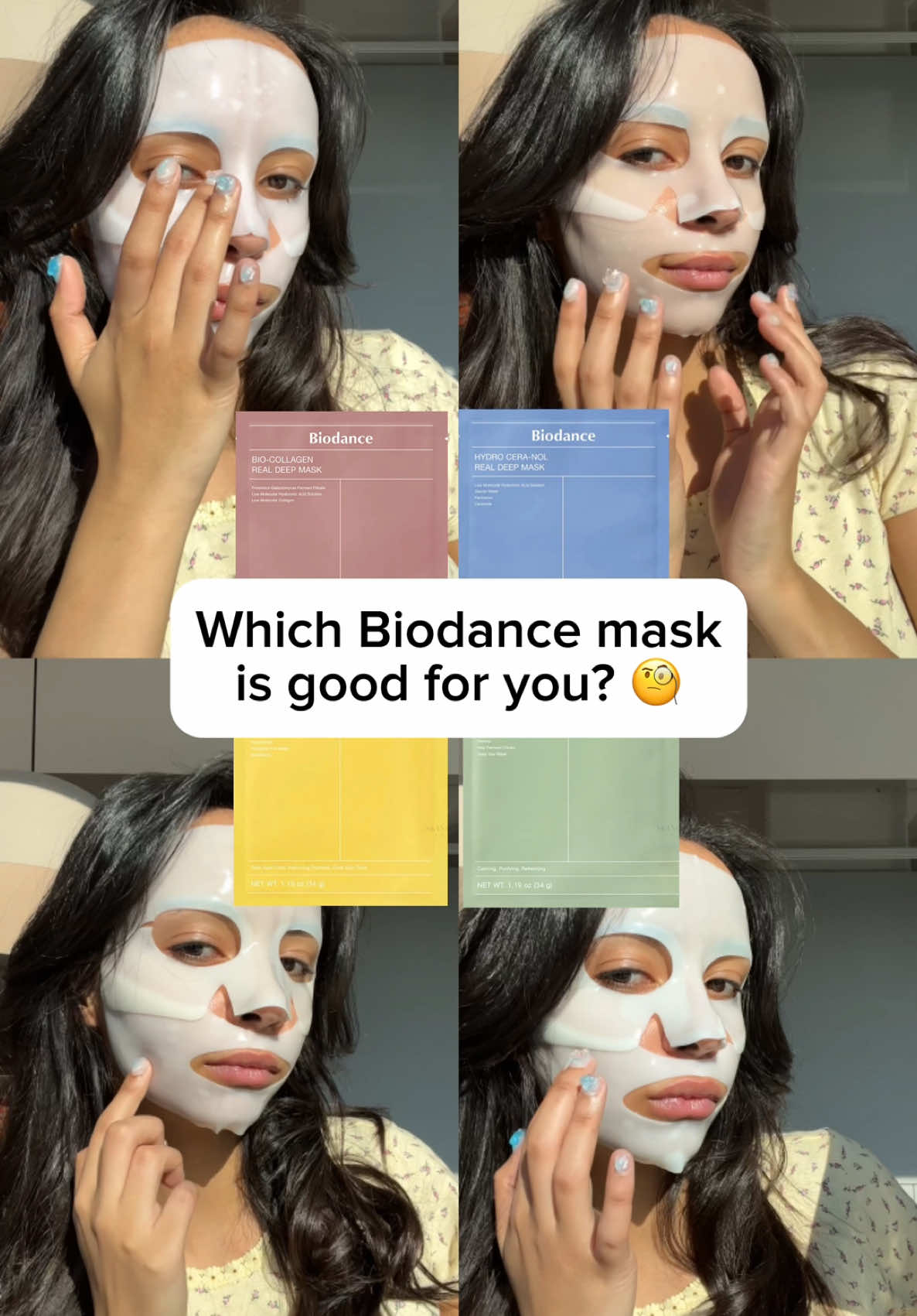 Which Biodance sheet mask is good for you? 💛✅ Comment yours! 👇  #stylekorean #stylekorean_global #skincare #koreanskincare #koreanskincareroutine #koreanskincareproducts #biodance #sheetmask #collagen #jellymask 