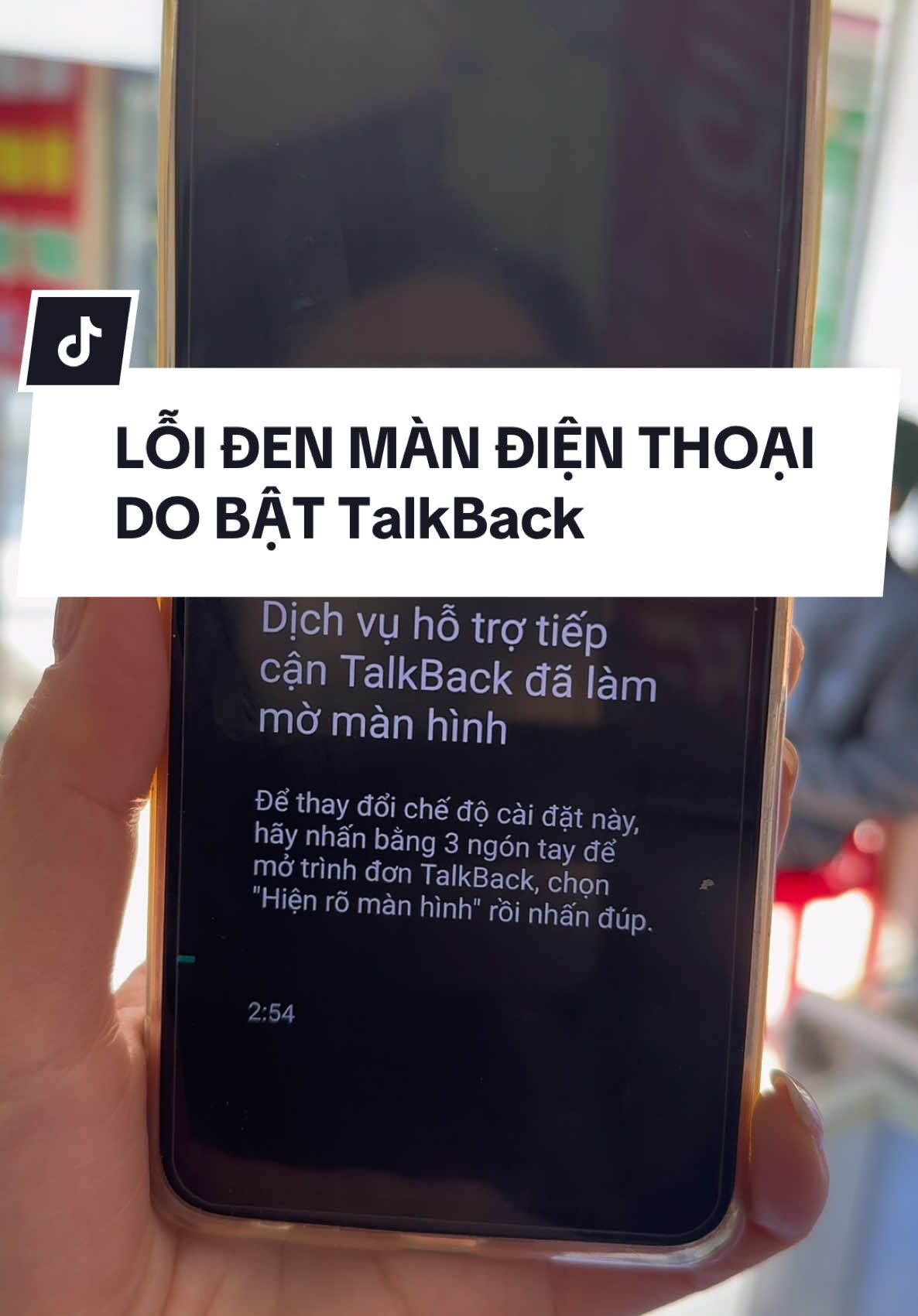 lỗi đen màn hình điện thoại do bật talkback và cách khắc phục#android #thanhcongnghe #xuhuong #LearnOnTikTok #duongcuclinh88 