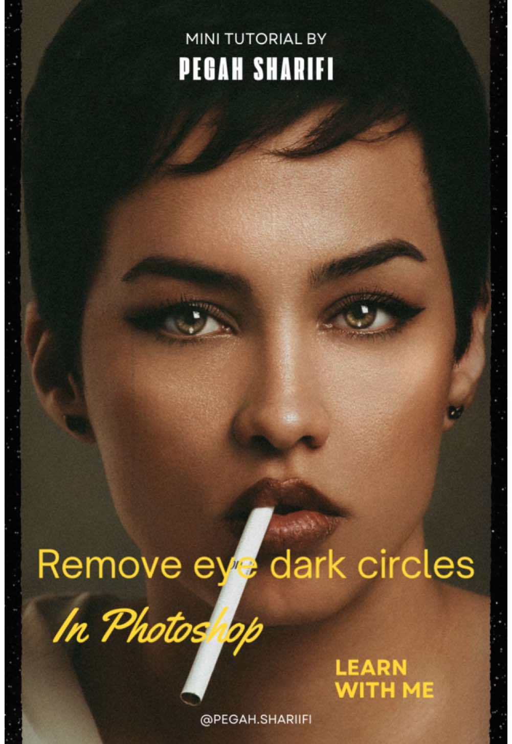 Learn how to remove dark circle under eyes in 30 seconds 💫 #photoshop #photoediting #portrait #portraitphotography #retouch #photoshoptutorial #photoshoptutorial #learn #learnphotoshoplogodesign #learnphotoshop