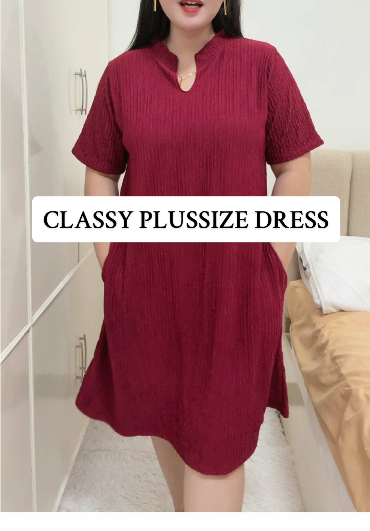 super classy ng plussize dress na to keri sa mga preggy, chubby and plussize mamshies pak na pak sa ganda! #classydress #plussizedress #maternitydress 