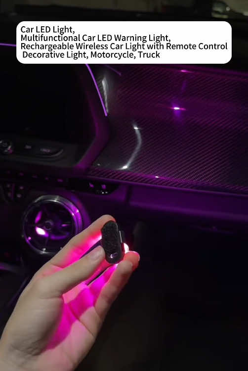 The road at night is a stage for uniqueness and coolness! Take a look at this super cool car LED light, which has 8 modes of car LED warning lights, each of which can instantly catch everyone's attention and make your car shine like a star. This is not only a practical car decorative light, but also a great gift for boyfriends.#tiktokcars #carsupplies #ledlights #cardecoration #carinterior #tiktokmademebuyit 