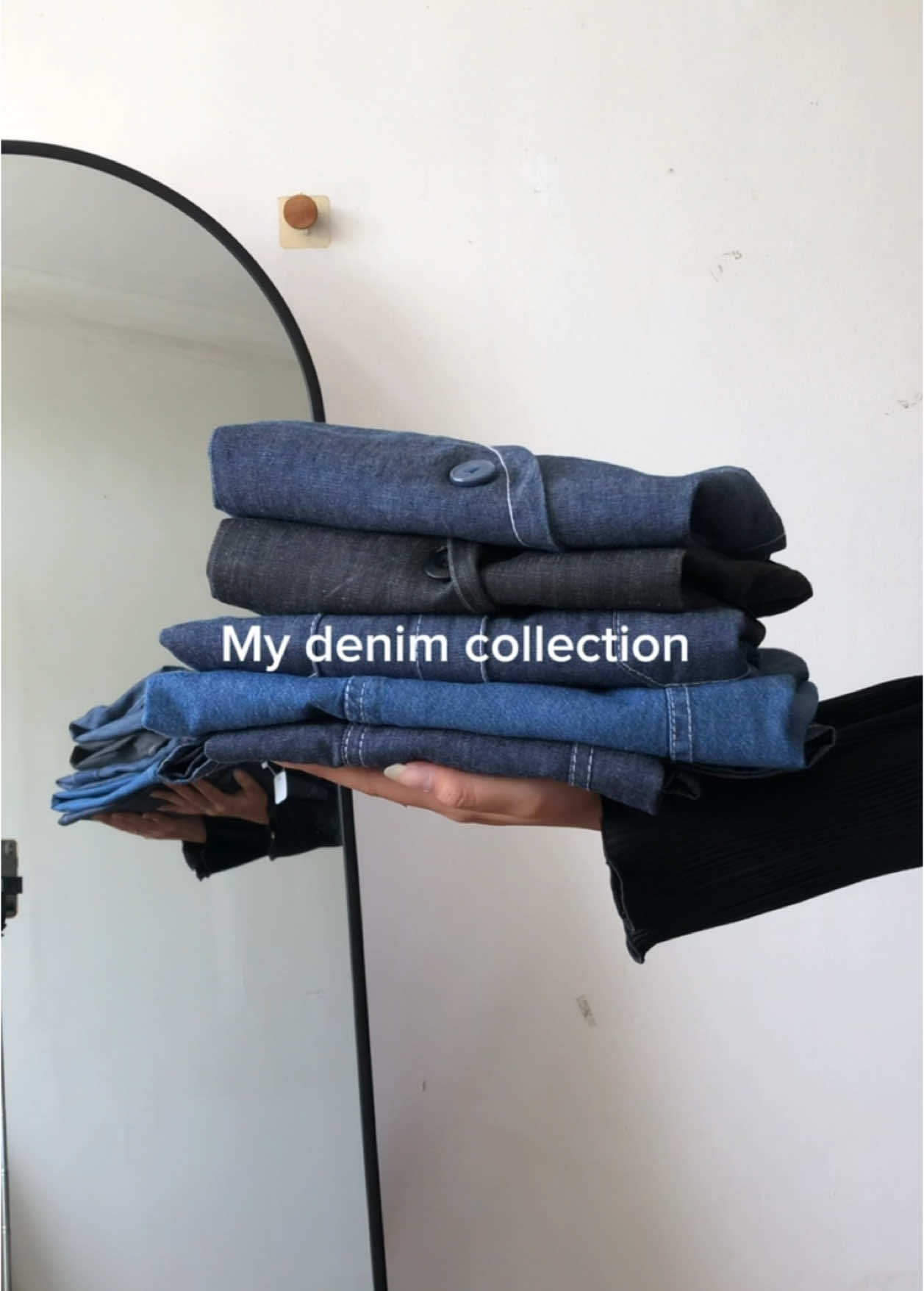 My denim collection ✧˖° #outfitideas #fashiontiktok #outfitinspo #inspirasiootd #ootdhijab 