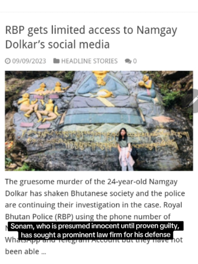 The fight for Namgay Dolkar is not just her family’s fight. It is a call for all of us to stand with them and ensure that her story is not forgotten. #namgaydolkar #saveourgirls #fyp #bhutanesetiktok #bhutannews #bhutanjustice #bhutan #bhutanesetiktok 