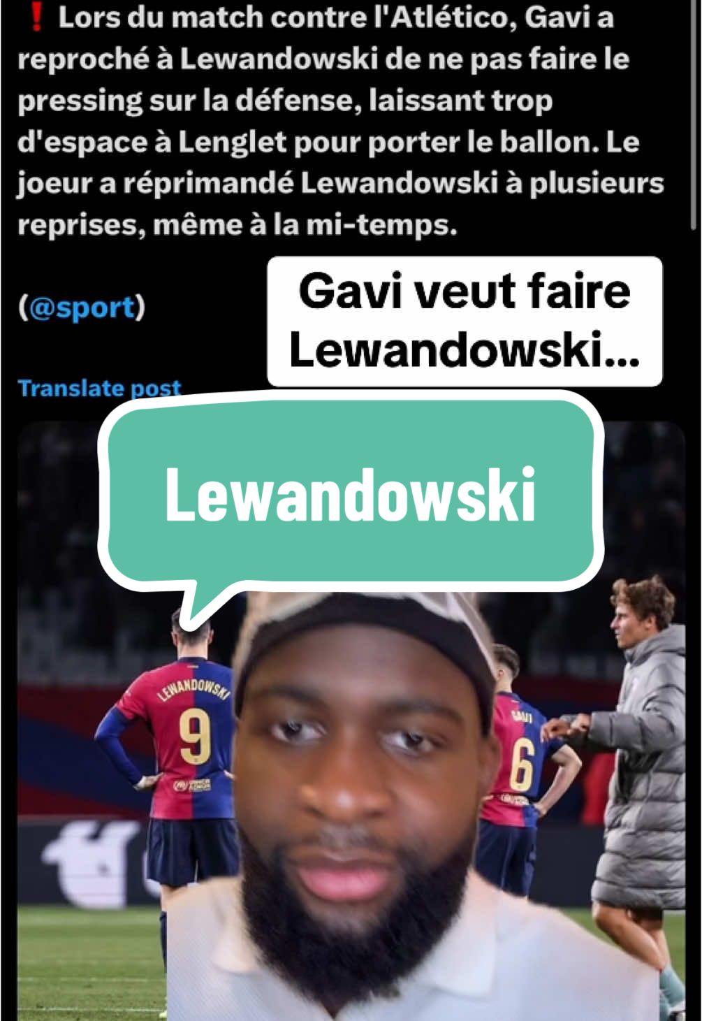 Je suis seul sur Lewandowski ou quoi???? #fcbarcelona #liga #footballtiktok #lewandowski 