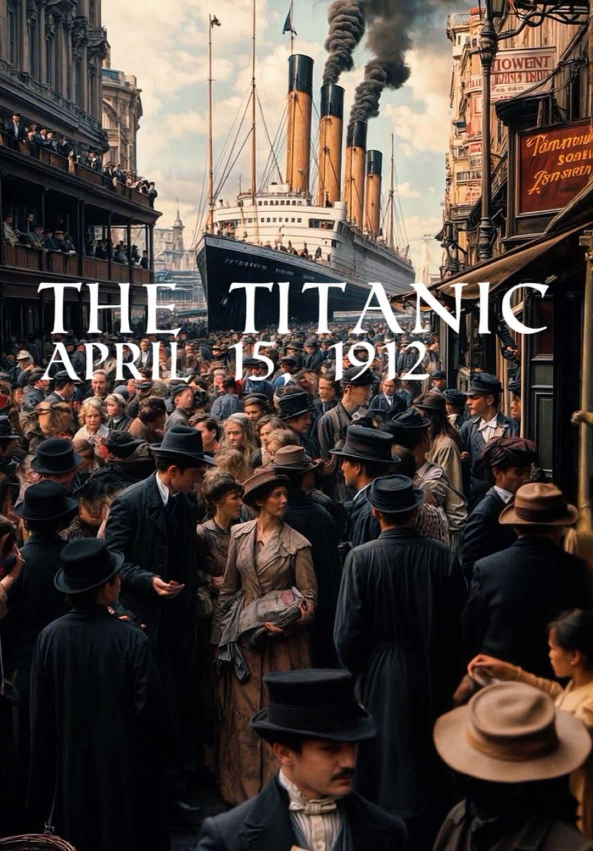 The Titanic tragedy of April 15, 1912, was a catastrophic maritime disaster. The luxury “unsinkable” ship struck an iceberg on its maiden voyage from Southampton to New York. Over 1,500 people lost their lives as the vessel sank in freezing waters, revealing flaws in safety protocols and sparking global changes in maritime regulations. A tale of opulence turned into one of history’s most haunting lessons in hubris and human error. #titanic #england #history #historytok #Ai #Film 