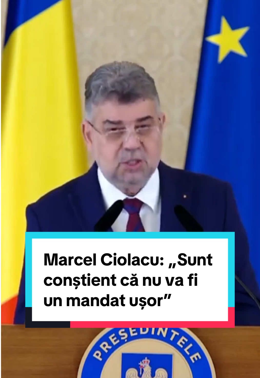 Marcel Ciolacu despre desemnarea lui ca prim-ministru de către Klaus Iohannis: “Domnule Președinte, vă mulțumesc pentru încrederea acordată. Mandatul încredințat astăzi mă onorează și mă obligă. Trăim vremuri complicate, dar cred că am învățat cu toții din greșelile trecutului. Sper ca, alături de colegii mei din coaliție, să găsim cele mai bune soluții pentru a depăși cu bine provocările pe care le avem în fața.” #marcelciolacu #psd #alegeri #romania #gandul