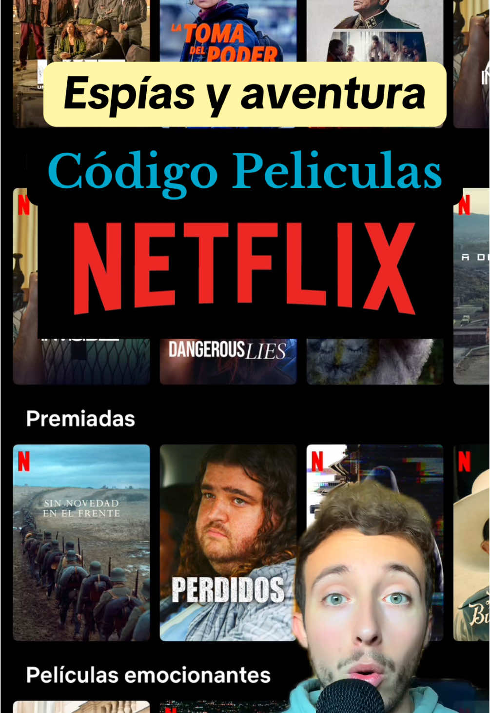 Codigo peliculas de aventuras de netflix. Codigos secretos de netflix. Codigo peliculas de misterio y suspense. Codigos de netflix peliculas de accion. #codigosdenetflix #peliculasdenetflix #codigossecretosnetflix #codigodenetflix #codigospeliculasdesventura #greenscreen 