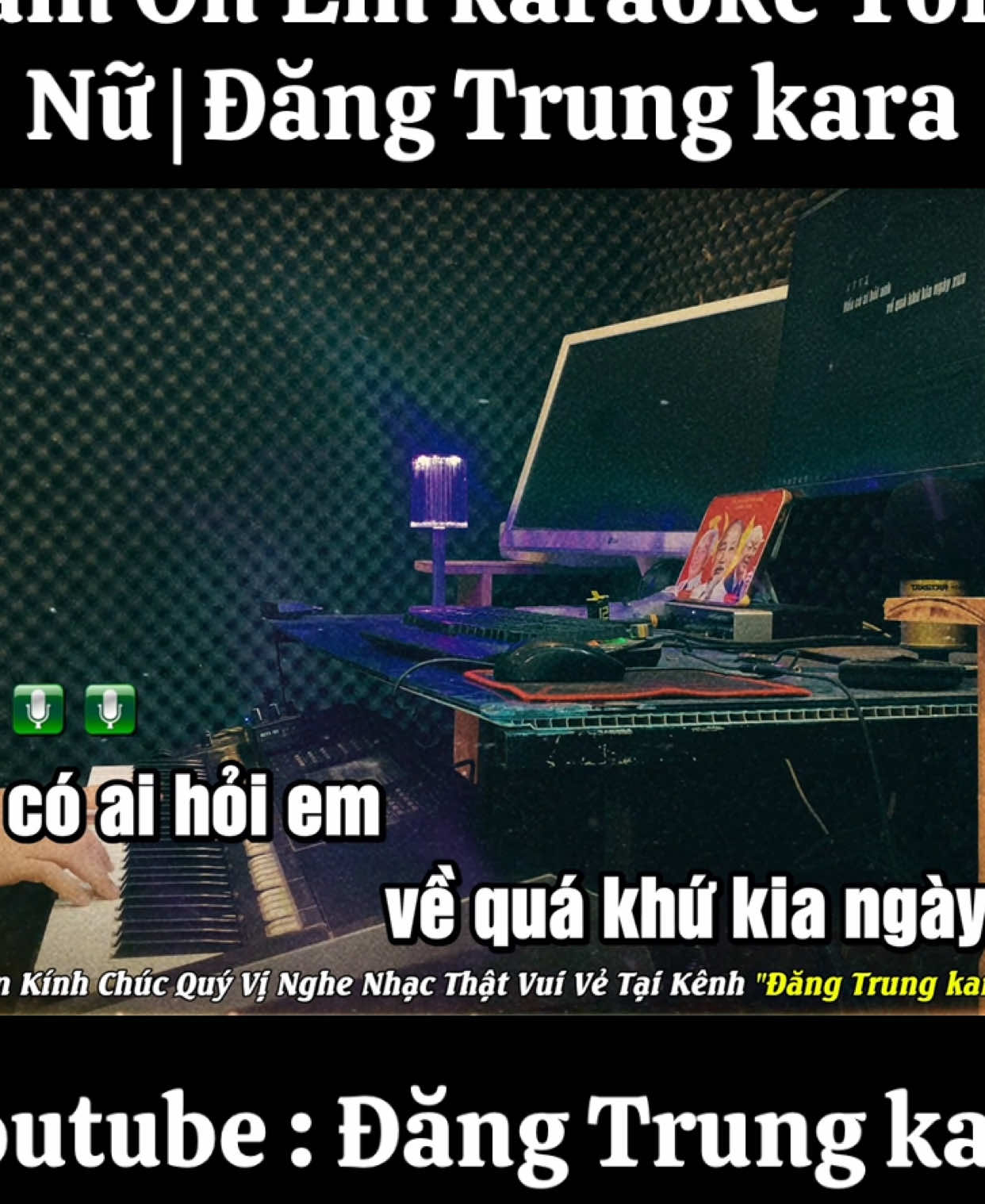 Cảm Ơn Em karaoke Tone Nữ | Đăng Trung kara #đăngtrungkara 