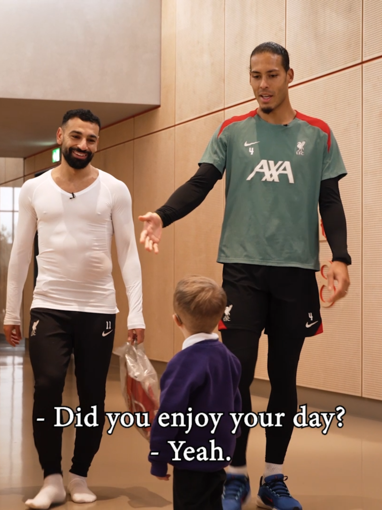 The six-year-old singing Kopite that captured our hearts ♥️   Virgil van Dijk and Mo Salah surprised Isaac at his school and made sure he created unforgettable memories… including a special appearance at Anfield 🥰 #lfc #Salah #vanDijk