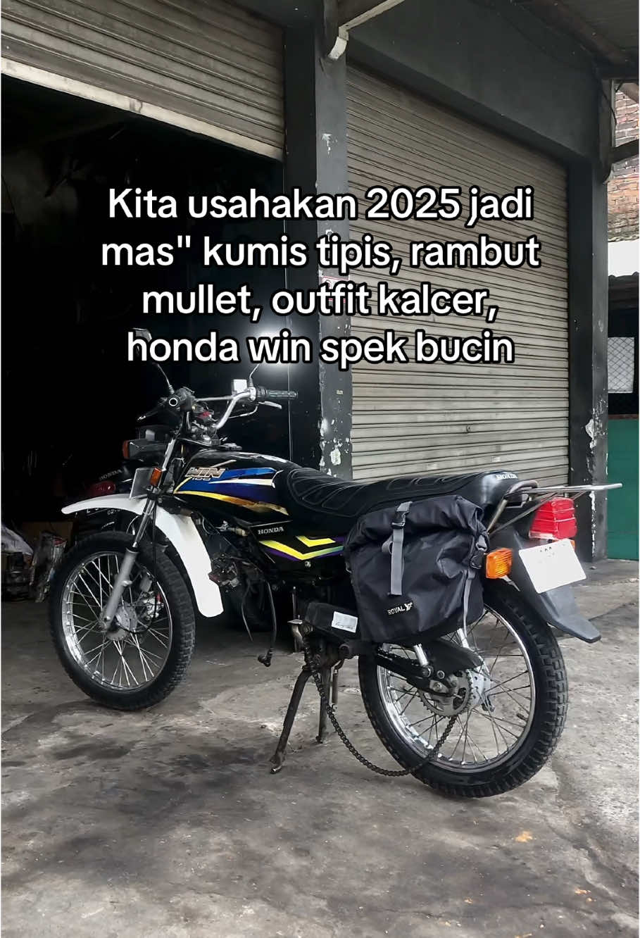 Sekian untuk penutupan tahun ini #hondawin100 #win100 #motortua #panicattackmc 