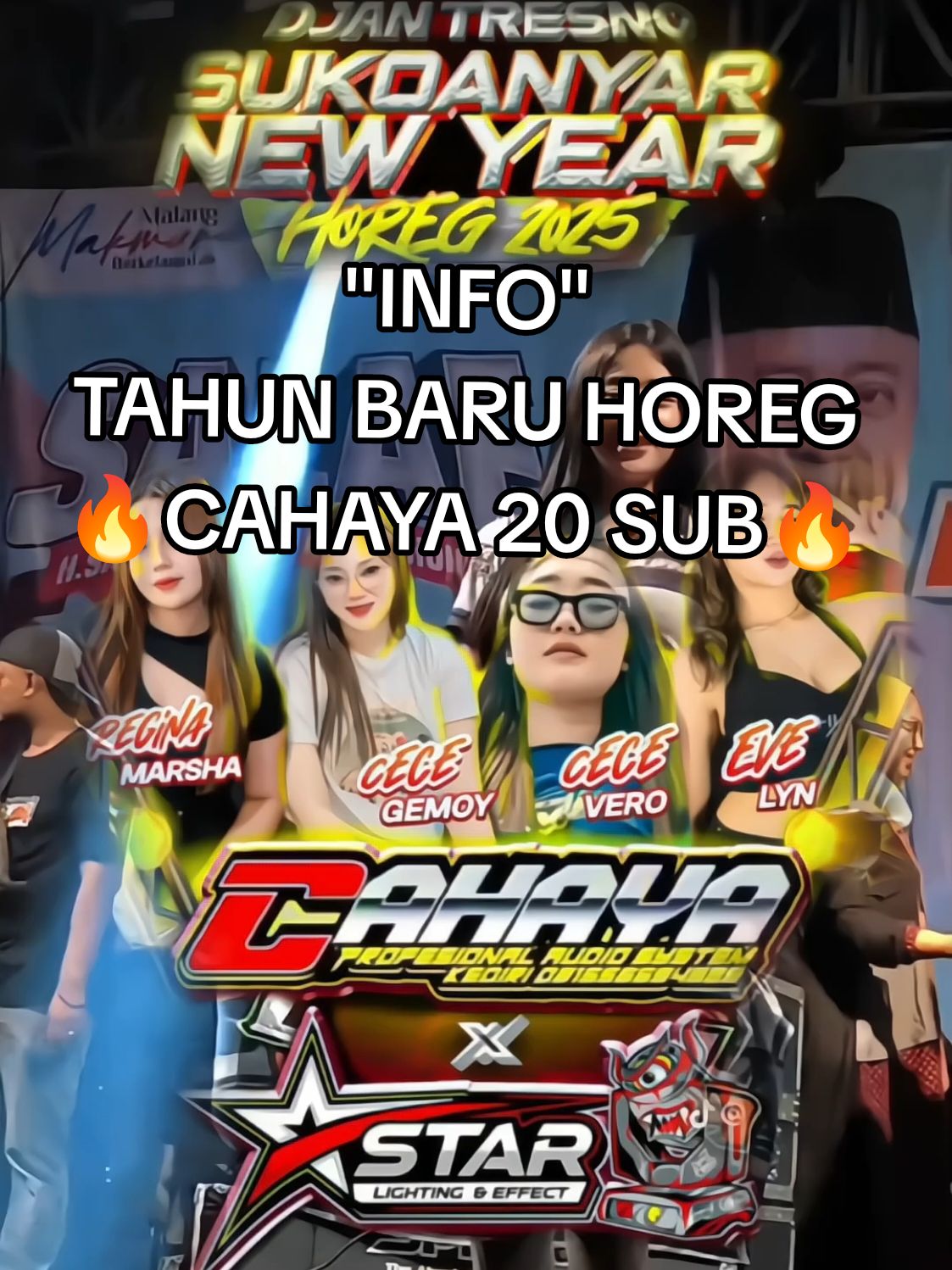 Info Salto Malam Tahun Baru Bolo 🔥 CAHAYA AUDIO 20 SUB SUKOANYAR MOJO KEDIRI. @cahaya_audio_kediri @reginamarsha @starlighting_kediri @djayank56story #sukoanyar #mojokediri #cahayaaudio #kediri24jam #kediri #djayank56 #eve #brewog_audio #viral #fyp #fypシ #fypdongggggggg