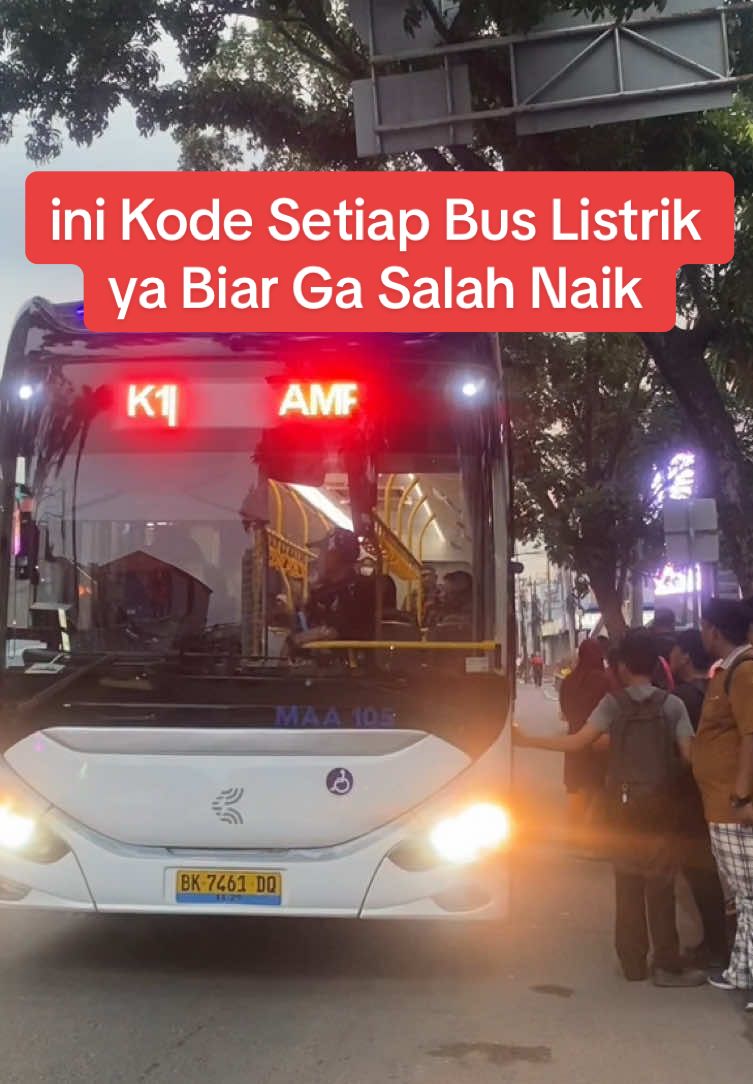 Ingat kode bus listrik setiap koridor ya biar ga salah naik #buslistrik #medan #lalulintas #infohariini 